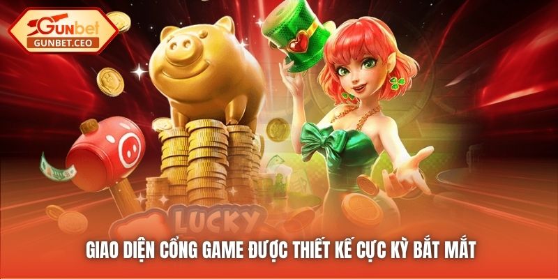 Giao diện cổng game được thiết kế cực kỳ bắt mắt